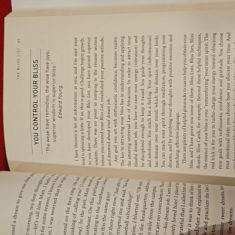 The Bliss List by J.P. Hansen Finding your passion marketing self help gift New - Picture 8 of 14